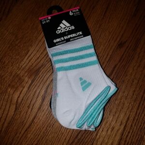 Brand New Girl's Adidas Socks sz 2Y-5Y NWT